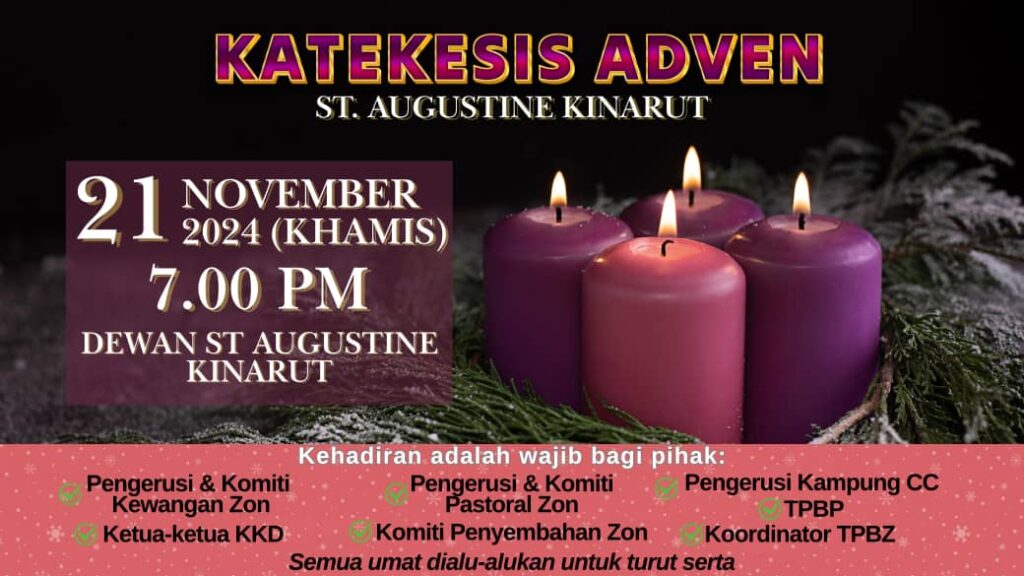 KATEKESIS ADVEN ST. AGUSTINE KINARUT